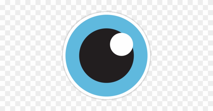 Cartoon Eye With Blue Iris - Cartoon Eye With Blue Iris #545018