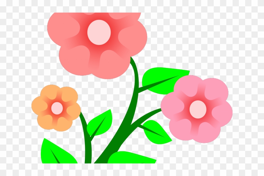 Pink Flower Clipart April Flower - Pink Flowers Twin Duvet #545028