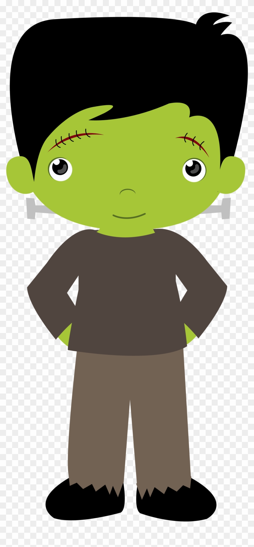 Say Hello - Frankenstein Halloween Png - Free Transparent PNG Clipart  Images Download