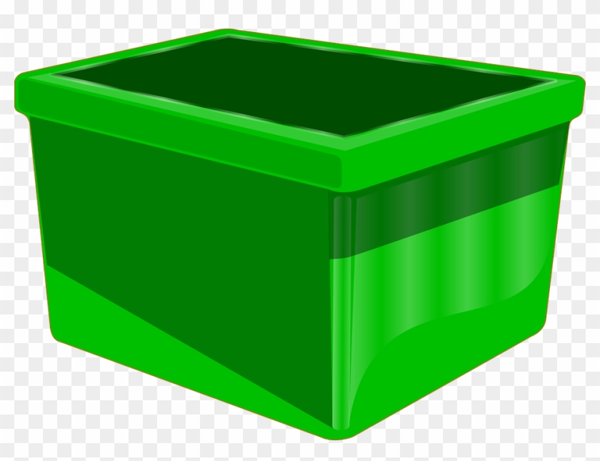 Plastic Clipart Closed Box - Green Bin Clipart #545151
