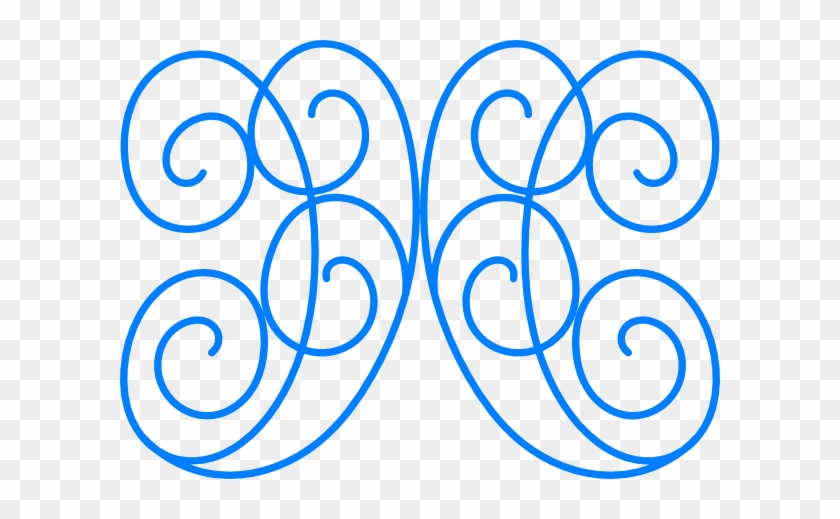 Swirl Blue Big Circles Svg Clip Arts 600 X 439 Px - Clip Art #545165