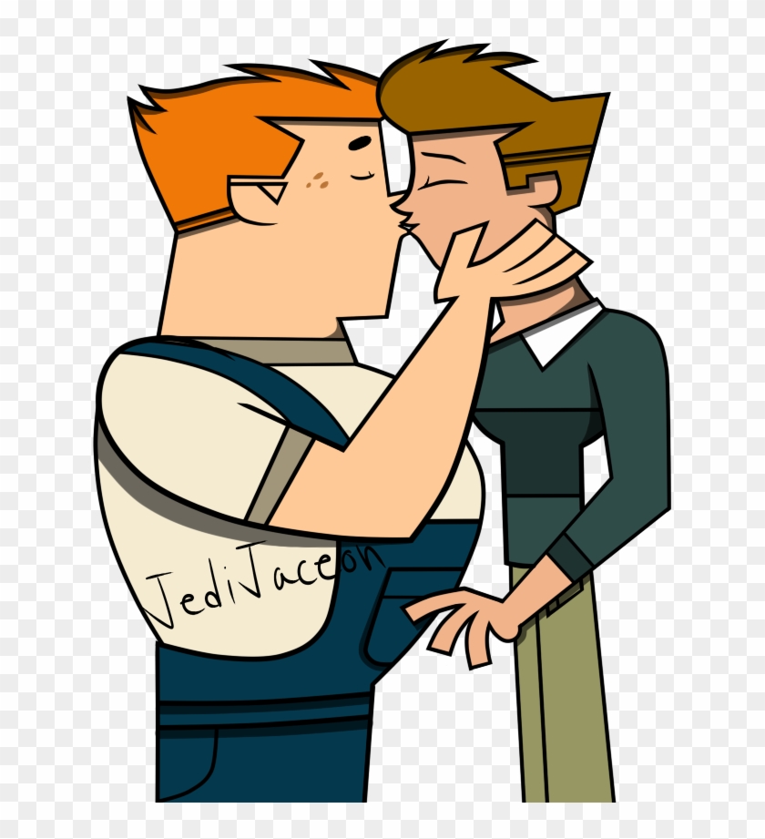 The Kiss By Jedijaceon - Total Drama Topher And Rodney - Free Transparent P...
