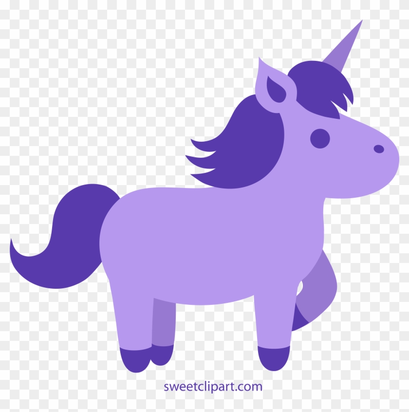 Unicorn Clipart Purple - Purple Clipart #545341