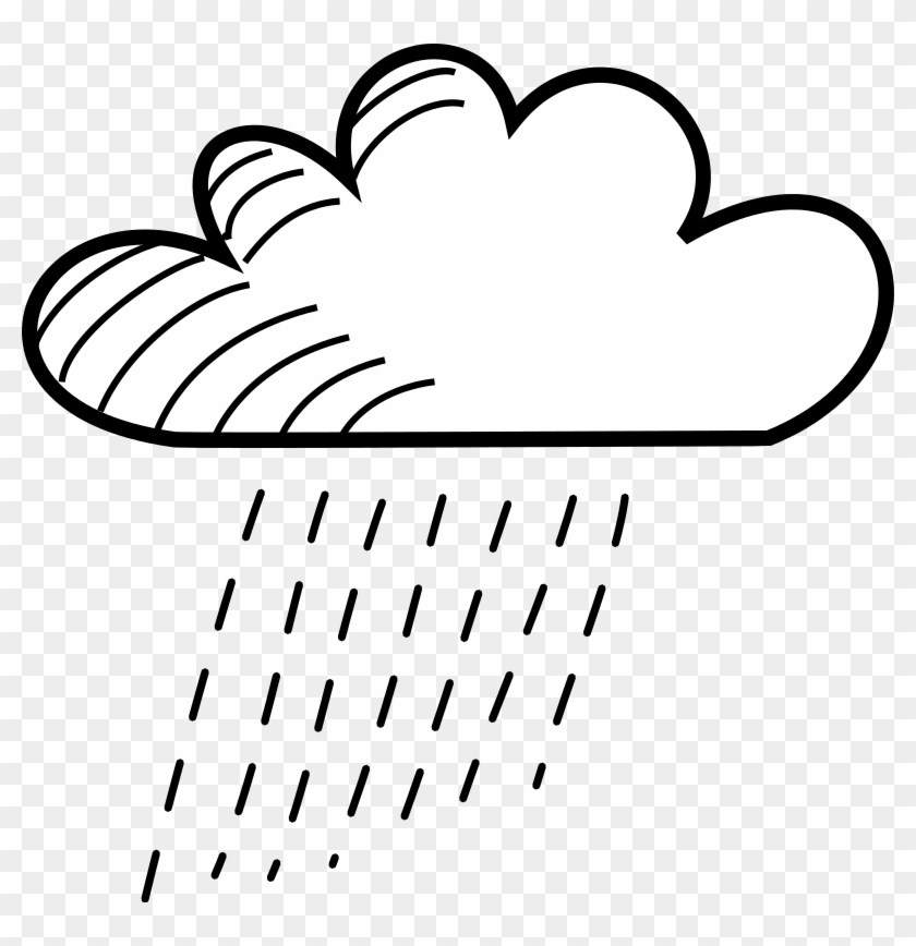 Free Rainy Stick Figure Cloud Free Vacuum Cleaner Line - Drawing Of Rainy Clouds #545626