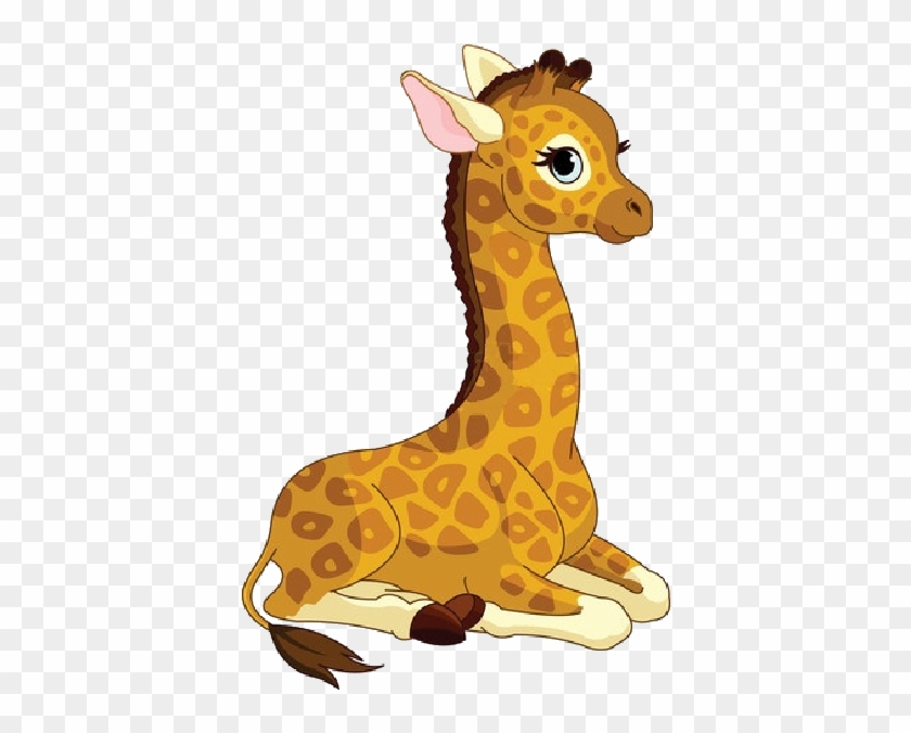 Baby Girl Giraffe Cartoon - Cute Animated Giraffe #545660