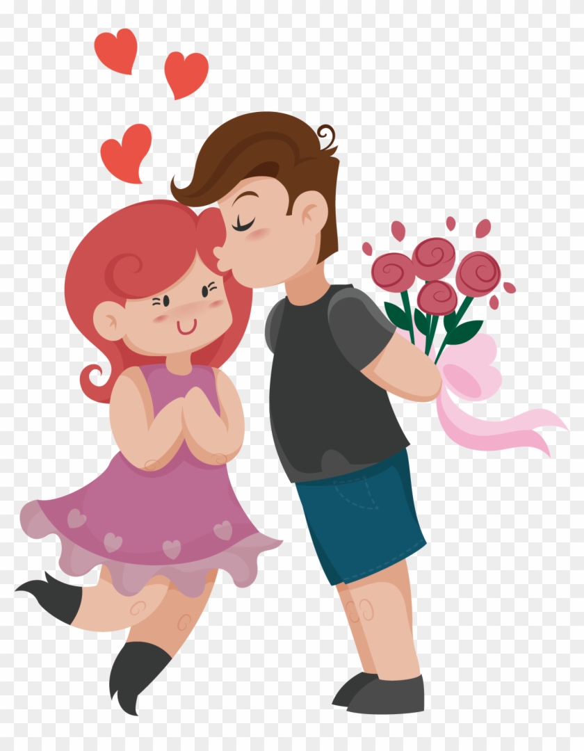 Drawing Cartoon Kiss Love Month - Lời Chúc May Mắn Đầu Tháng #545679