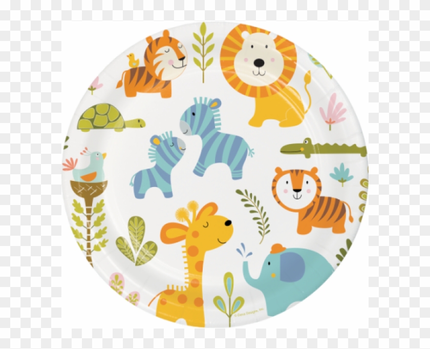 Party Supplies For Boys And Girls Happy Jungle Animals - Happi Jungle Party Plates #545692