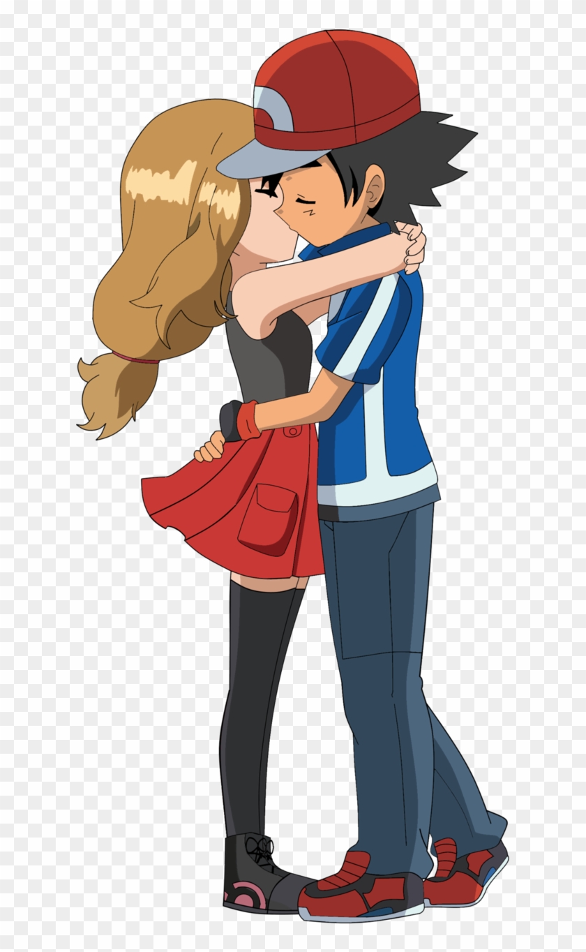 Amourshipping Kiss Render By Briannabellerose - Anime #545690