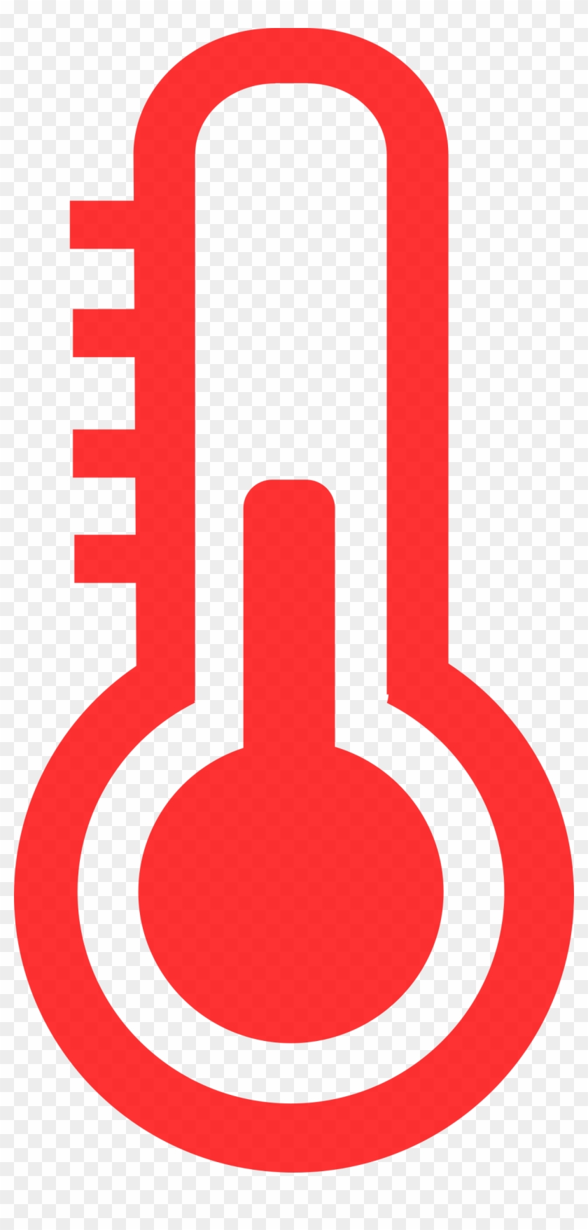 Hypothalamus - Red Thermometer Icon #545729