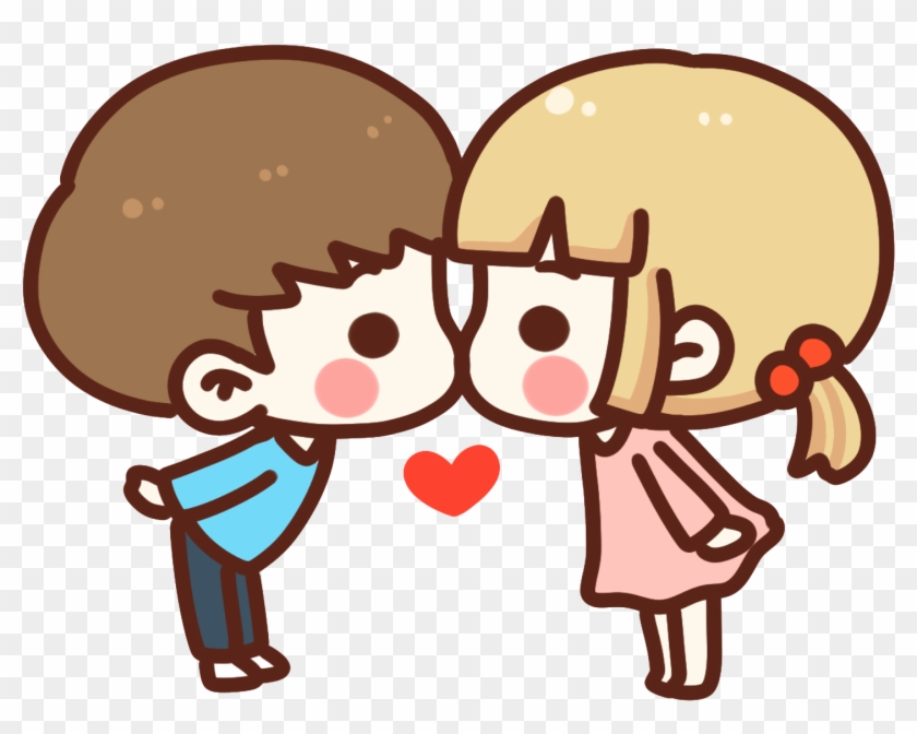 Cartoon Kiss Download - 情侶 Q 版 人物 #545817