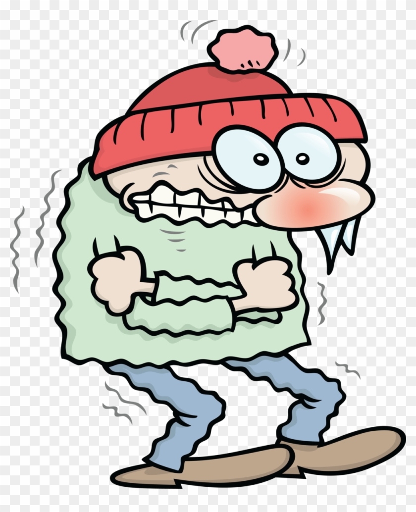 Cartoon Of Shivering Man - Person Who Is Cold #545856