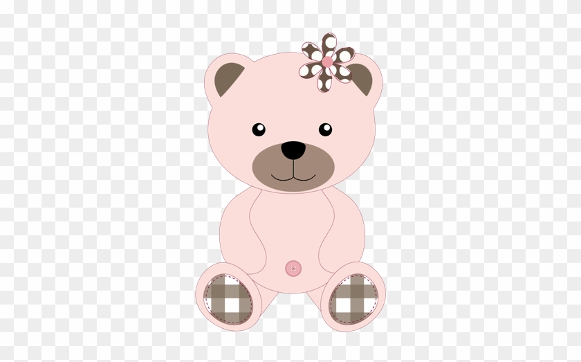 Dibujos Para Bebes - Pink Teddy Bear Clip Art #545859