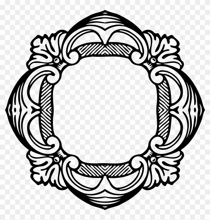 Big Image - Beautiful Frame Png Black White #545965