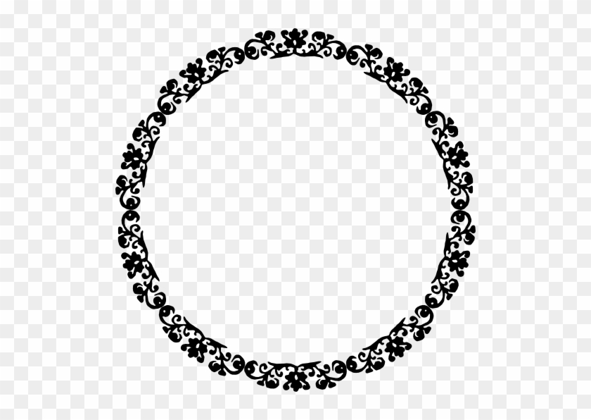 Decorative Frame - Circle Text Box Transparent #545967