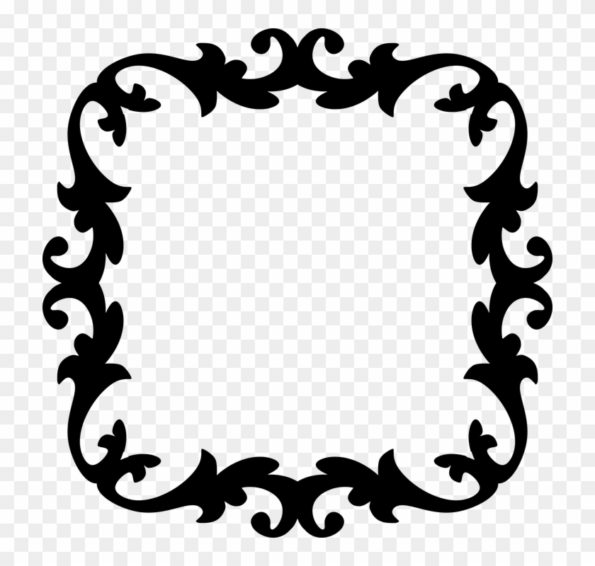 Decorative, Ornamental, Floral, Flourish, Frame, Border - Grau Mit Burgunder-monogramm - Kissen #545987