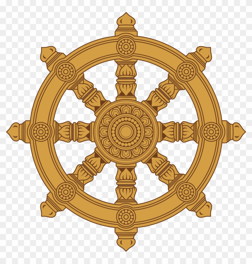 Ornate Dharma Wheel - Dharma Wheel #546103