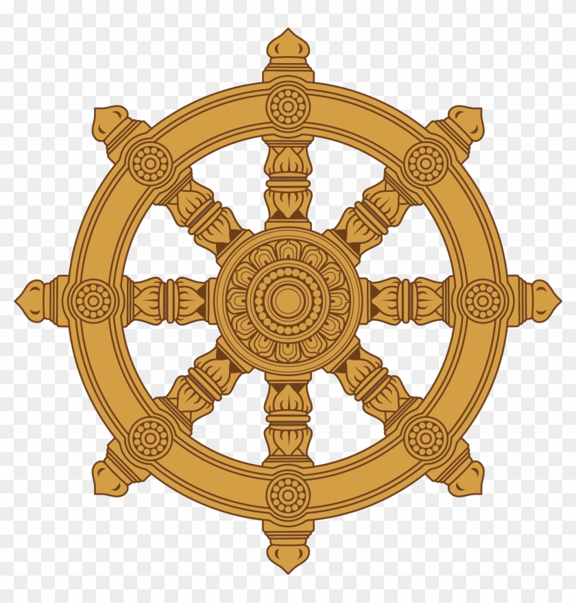 Ornate Dharma Wheel - Dharma Wheel #546103