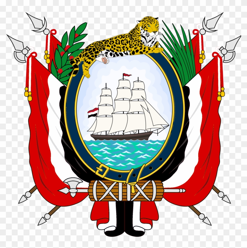 Coat Of Arms Of South American Country Ecuador Coat Of Arms Full Size PNG Clipart Images