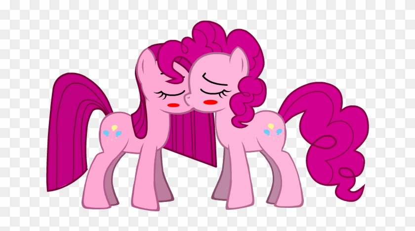 Wallpapers Pinkie Pie And Rainbow Dash Kiss - Pinkamena X Pinkie Pie #546402