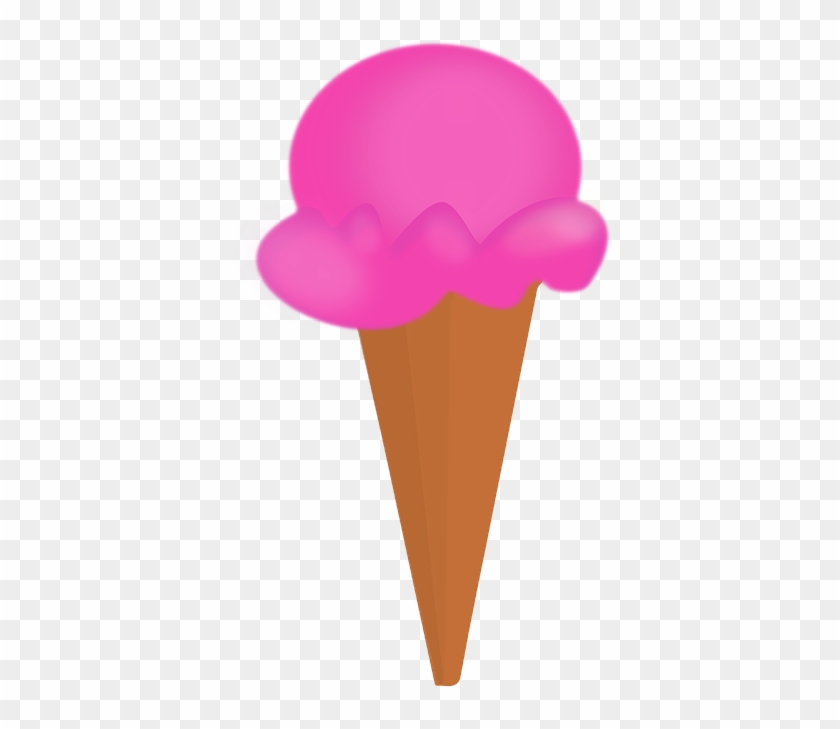 Picture Of A Ice Cream Cone 15, - Soevete De Casquinha De Morango #546573