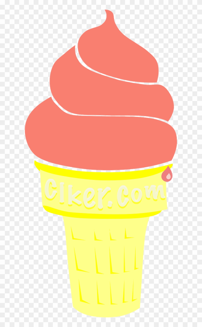 Pink Ice Cream Cone Summer Png Image - Ice Cream Cone Svg #546580