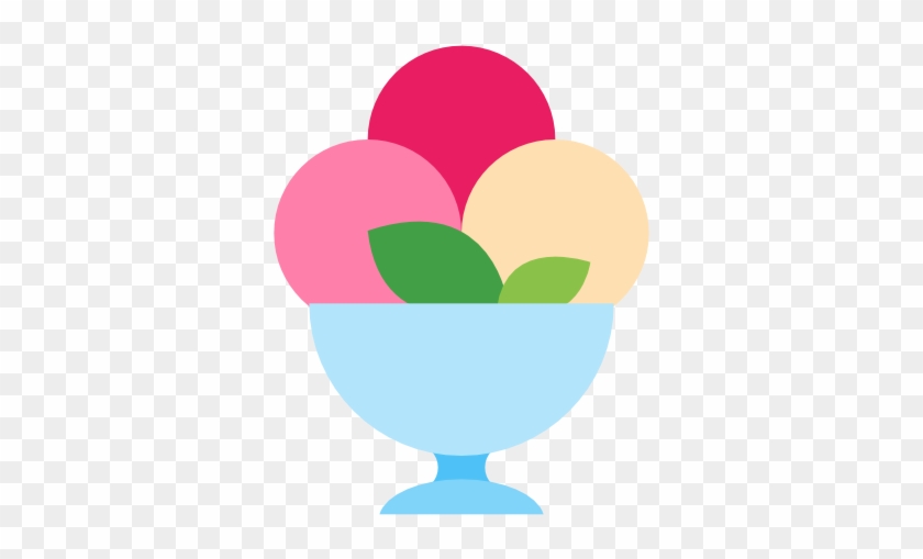 Ice Cream Bowl Icon - Helado Icono #546633