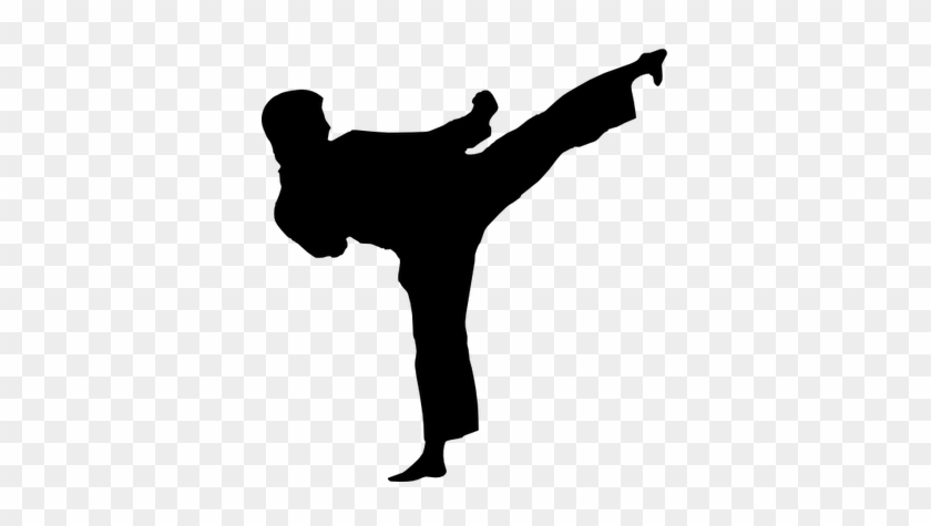 Karate Black Belt Clipart - Karate Black And White #546665