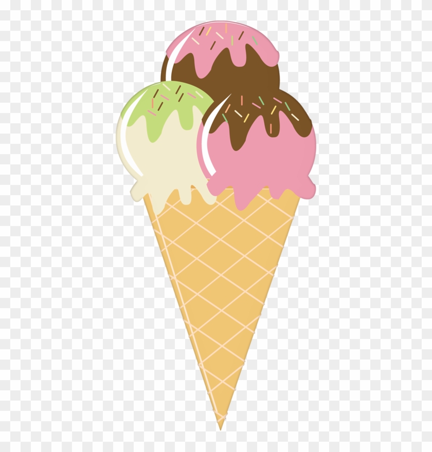 Ice Cream Cone Sundae Strawberry Ice Cream - Ice Cream Cone Sundae Strawberry Ice Cream #546790