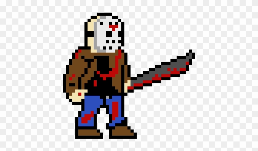 Jason Voorhees - Jason Voorhees Pixel Art Grid #546764