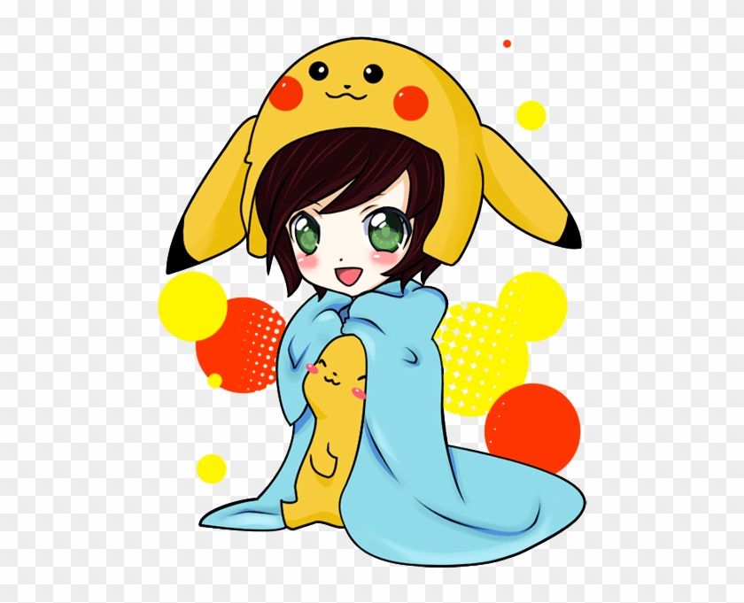 Pikachu Chibi By Sugarpixels - Chibi Girl With Pikachu #546854