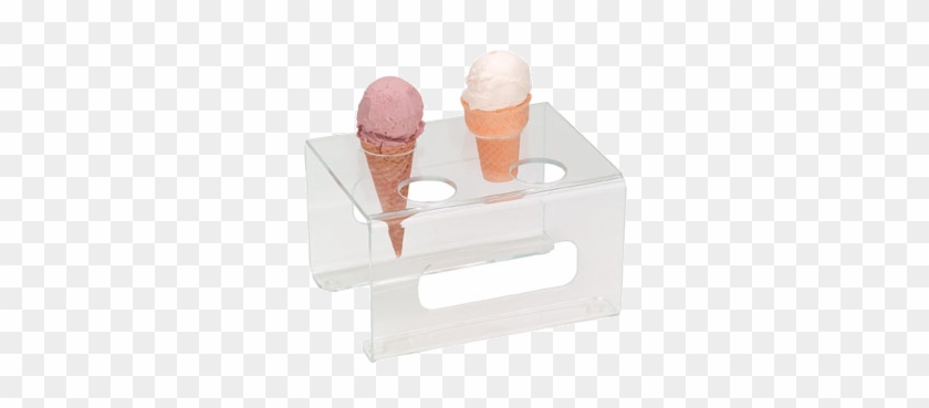 Dispense Rite Ice Cream Cone Holder 1 5/8" - Dispense Rite Ctcs-4c Clear Acrylic Ice Cream Cone #546953