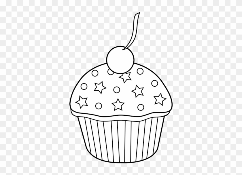 Cake Black And White Black And White Clipart Cake Clipartfest - Cupcake Clipart Black And White #546968