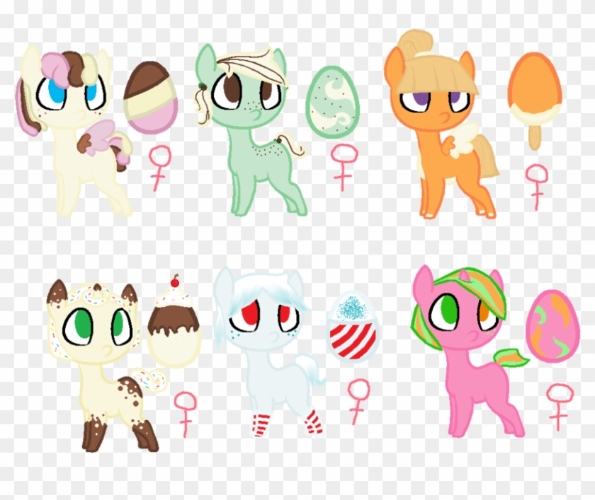 Ice Cream Mlp Adoptables By Cakin It Up - Cartoon #546971