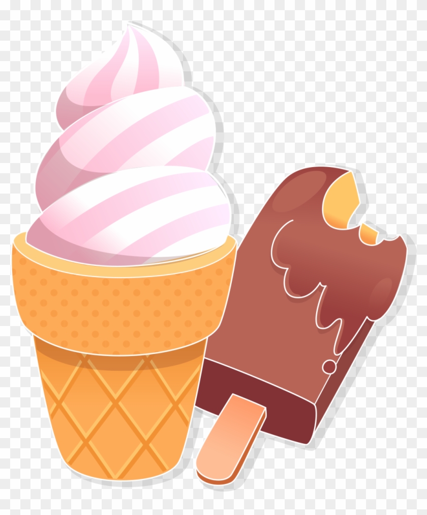 Neapolitan Ice Cream Gelato Ice Cream Cone Frozen Yogurt - Neapolitan Ice Cream Gelato Ice Cream Cone Frozen Yogurt #547016