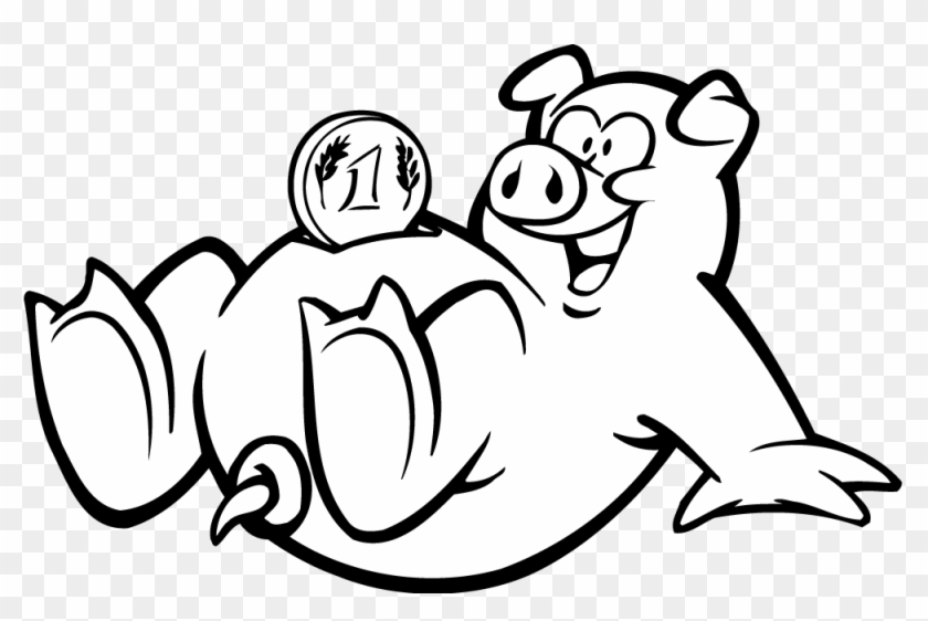 Domestic Pig Wealth Clip Art - Domestic Pig Wealth Clip Art #547024