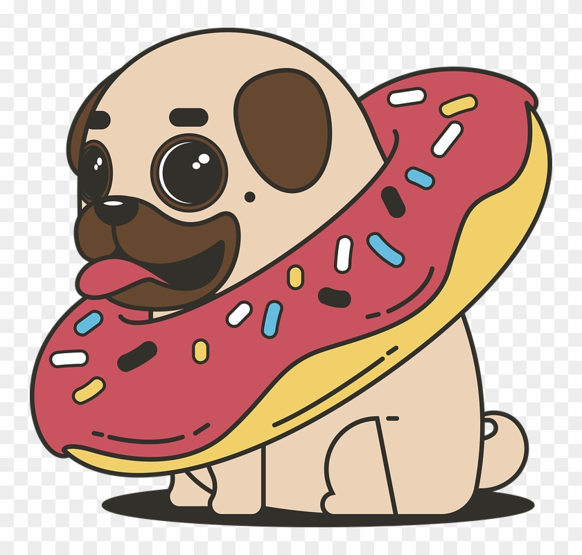 Cupcakes Images Â - Pug In A Donut #547282