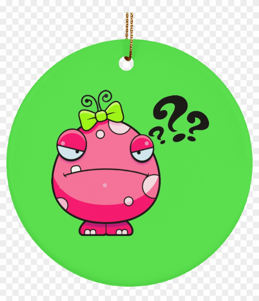 Misdiagnosis Monster Ceramic Circle Ornament - Wtf: What The Fact? [book] #547345