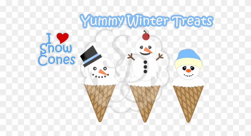 Snow Cones - Ice Cream Cone #547385