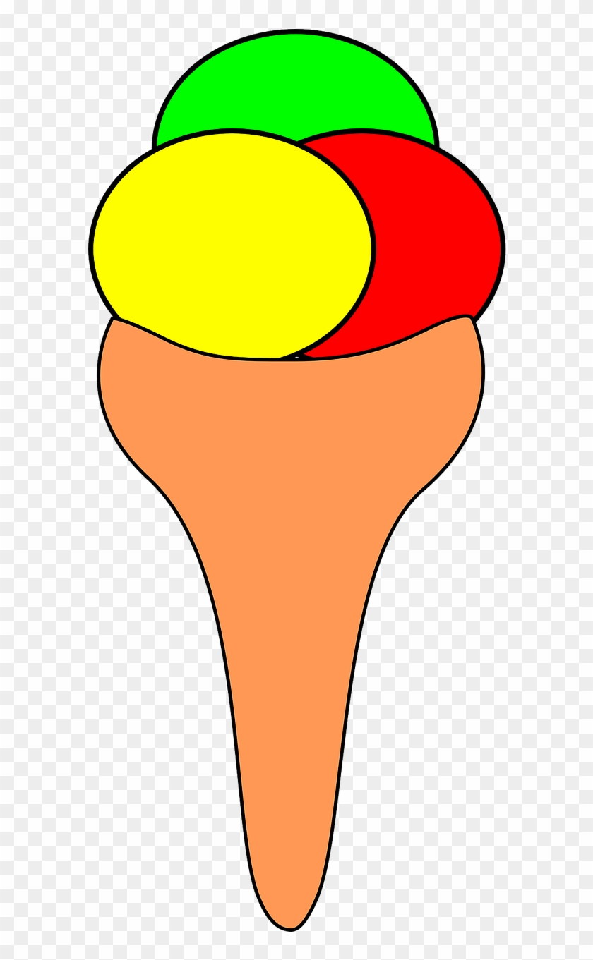 Ice Cream Cone Dairy Dessert Png Image - رسم مثلجات #547531