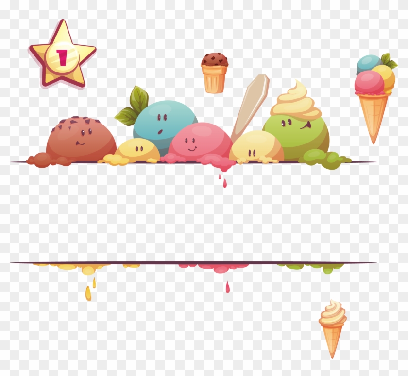 Ice Cream Social Snow Cone Web Banner - アイス クリーム 屋 さん イラスト #547574