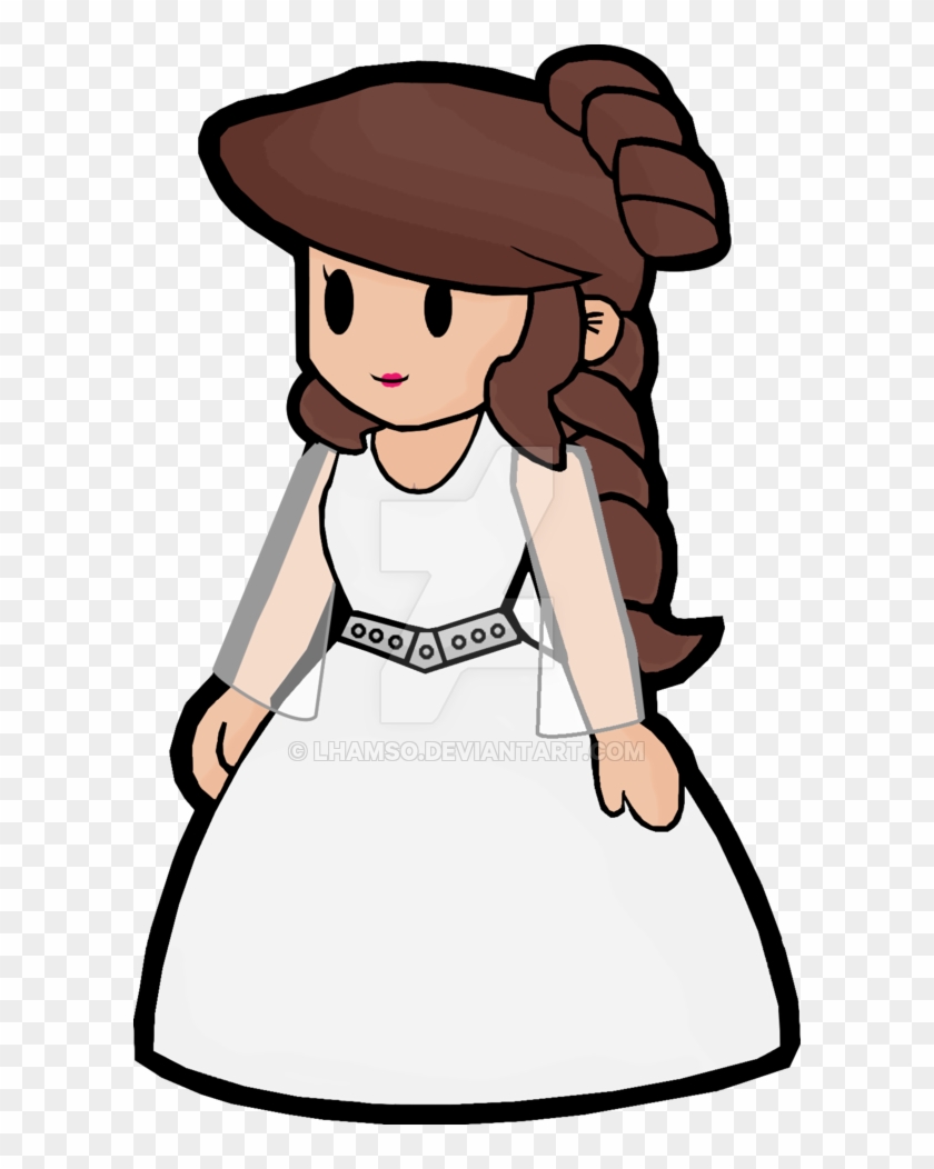 Princess Leia Paper Mario By Lhamso - Paper Mario Paper Princess #547612