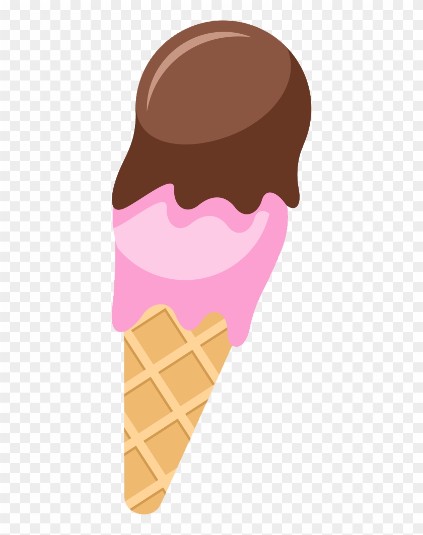 Neapolitan Ice Cream Hot Chocolate Ice Cream Cone Snow - Ice Cream #547641