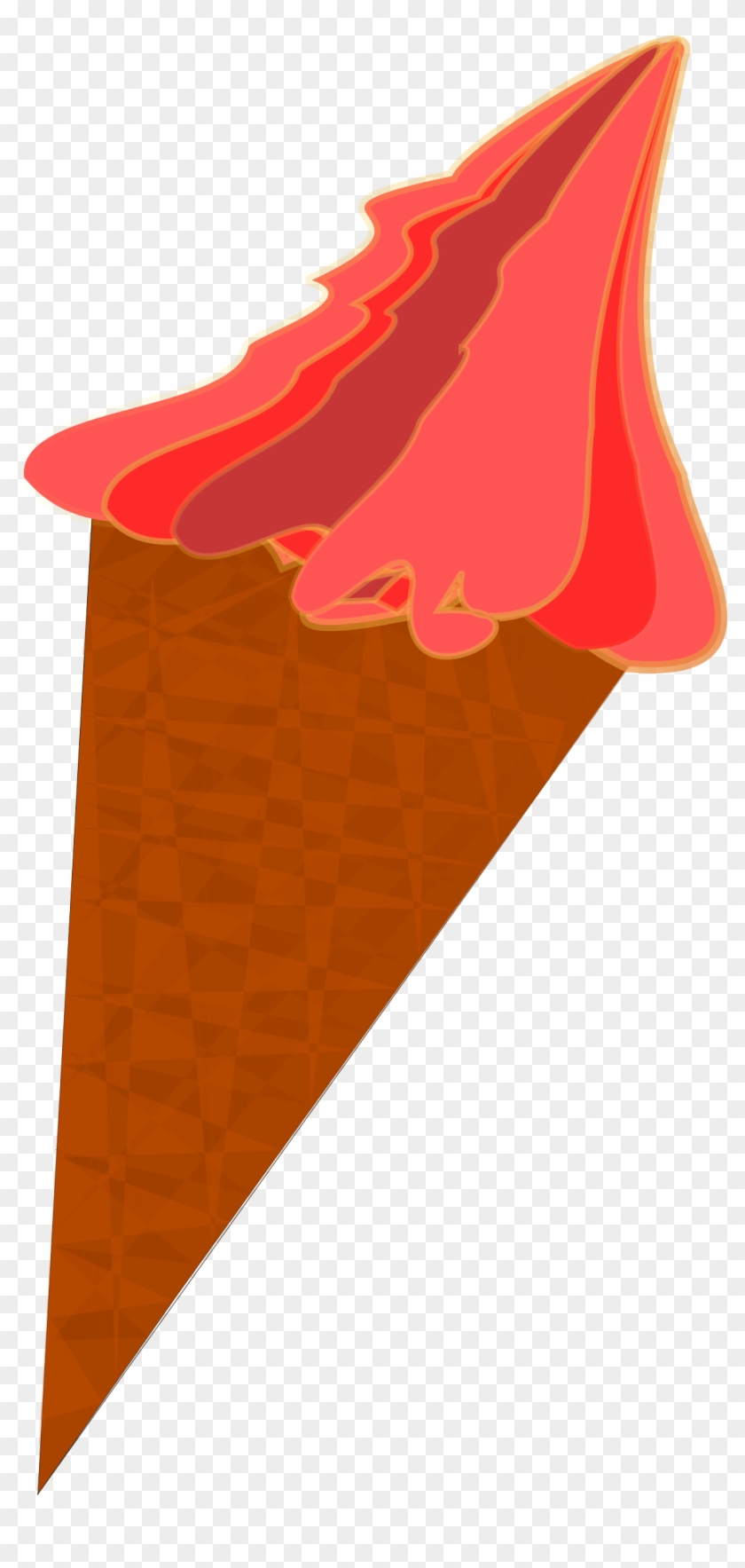 Ice Cream Cone - Red Ice Cream Cone #547686