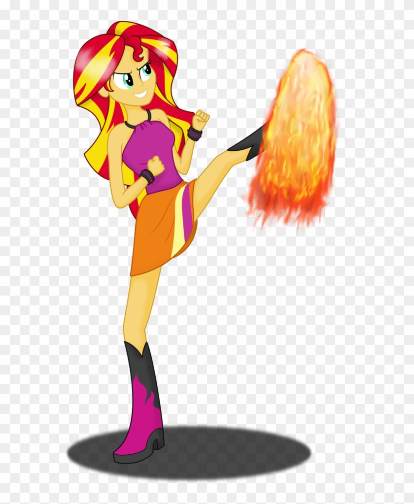 Deannaphantom13, Avatar The Last Airbender, Crossover, - Mlp Eg Sunset Shimmer Fire #547697