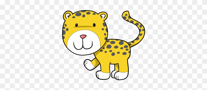 Smiling Cheetah Cub Wall Decal - Cartoon Of Baby Cheetahs #547704