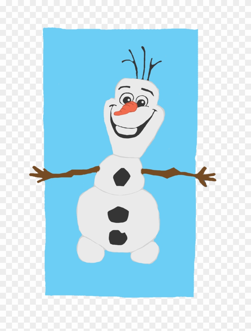 Olaf Colored By Littleredridinghood4 - Cartoon #547718