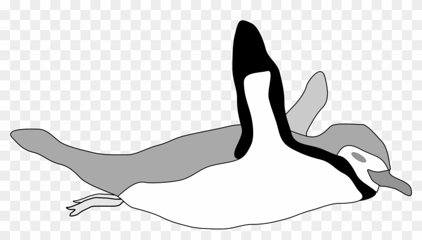 Big Image - Draw A Penguin Swimming #547792