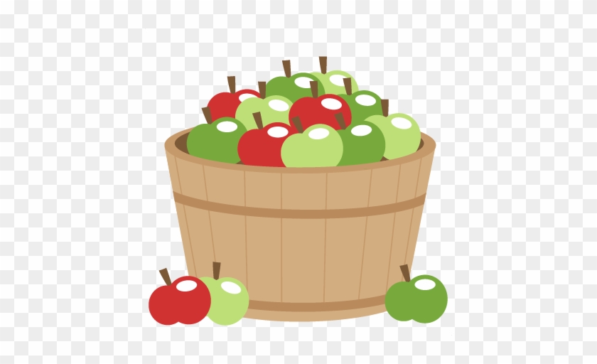 Apple Barrel Svg Cutting Files For Cricut Silhouette - Barrel Of Apples Clipart #547944
