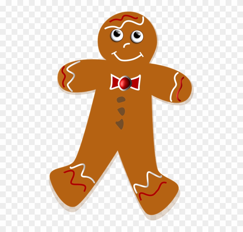 Gingerbread Man Border - Food Group #548160
