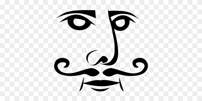 Eyes Face King Mustache Playing Poker Port - Playing Card Face Png #548311